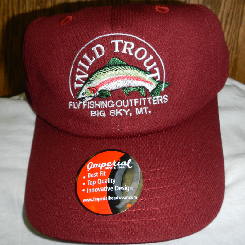 W.T.O. Ball Cap - Burgundy - Wild Trout Outfitters