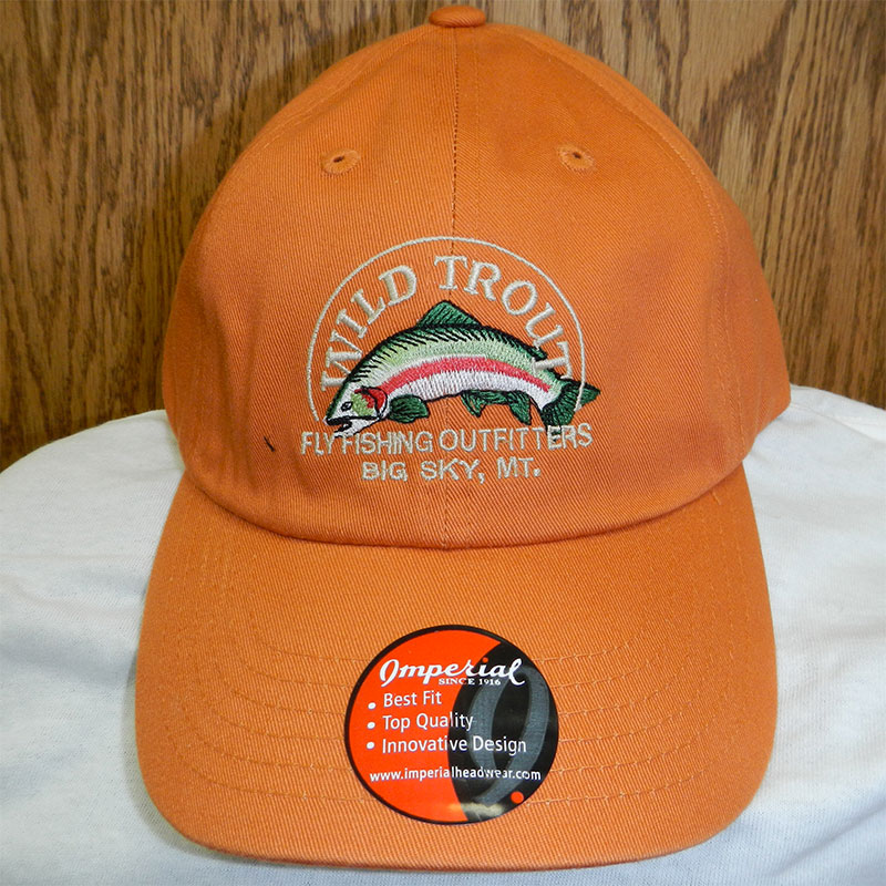 W.T.O. Ball Cap - Orange - Wild Trout Outfitters