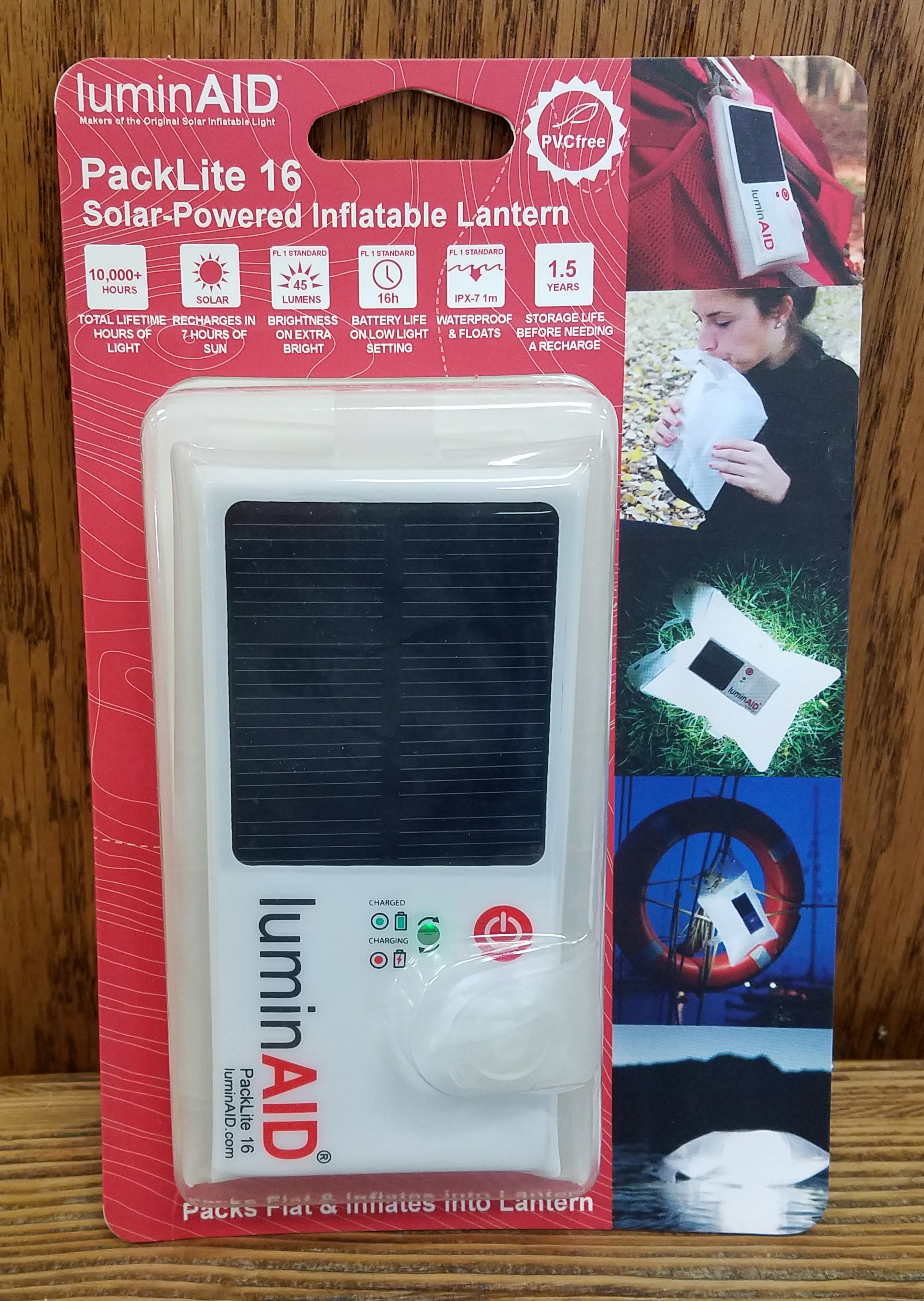 LuminAID PackLite 16 Solar Powered Inflatable Lantern - First My Family - A  Disaster Preparedness Company